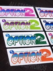 Option2 Sticker Decal Japanese Slaps EG ITR EK JDM Drift S13 S14 240sx 180sx