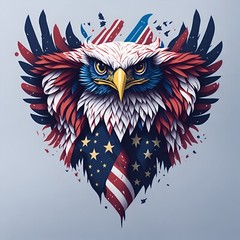 AMERICAN EAGLE (CARRING OUR FLAG )+ Vynil Decal 6 Years + Resistance Stickers