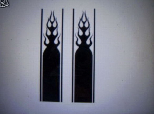 FLAME STRIPE #11 LONGER DECAL VINYL GRAPHIC VEHICLE CROSS OVER TRUCK SUV
