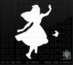 Alice in Wonderland Funny STICKER DECAL Truck SUV Van Car Window