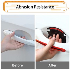 8 PCS Reflective Car Door Handle Protective Film Sticker Safety Strip Sticker