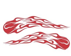 SIDE FLAMES DECALS #EXF23 VINYL GRAPHIC CAR TRUCK SUV SEMI FIRE VAN BEAUTIFUL
