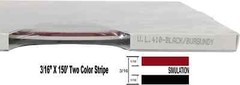 Universal 3/16″ 2-Color Pinstripe (Ultra Lite) 02165410- Black and Burgundy