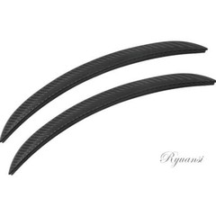 Car Wheel Eyebrow Arch Protector Trim Lips Fender Flares Carbon Fiber Black