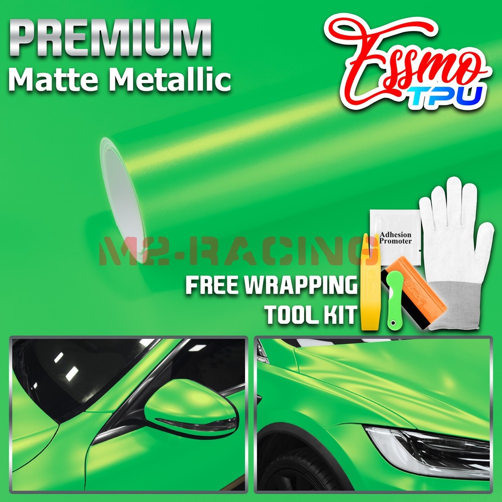 Matte Metallic Beast Green TPU PPF Paint Protection Film Dry Wet Auto Vinyl Wrap