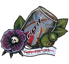 Rip It Phone Sticker Fuel For War (2 Inch) Energy Military USA