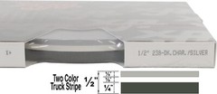 Universal 1/2″ 2-Color Pinstripe 02085238- Dark Charcoal Metallic/Silver Met.