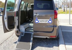 Wheelchair Access Van Car Safety Sticker | Keep Clear Leave Space Decal Vinyl