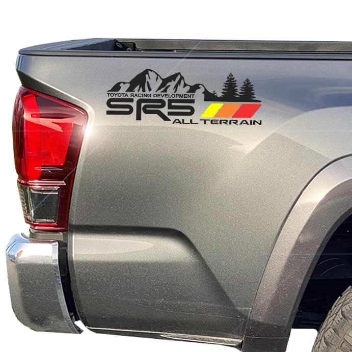 SR5 4X4 All Terrain Retro Tacoma Tundra Toyota Truck vinyl decals sticker
