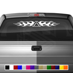 100-02 DOG PAW PRINT Windshield Decal Window Sticker Vinyl Graphic Dog Lover