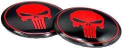 2x 2nd Amendment Metal Decal Sticker Emblems Fender Auto Truck Dome Shape 2.20″