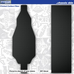 RC Car Chassis Skin: (1) 18mil Outdoor OR (1) 10 mil Indoor-PRINTED Carbon Fiber