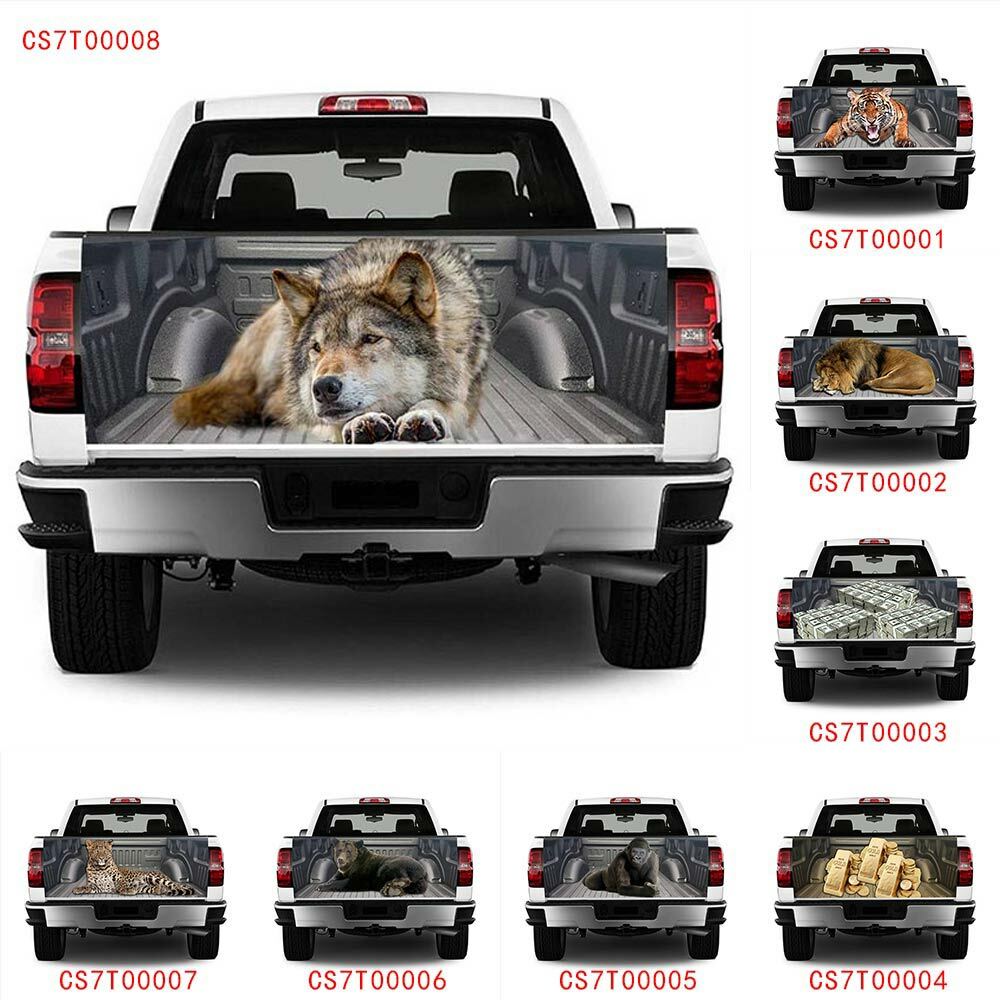 Animal Series Tailgate Wrap 3M Vinyl Car Trunk Graphic Decal Sticker LAMINATED