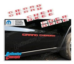 GRAND CHEROKEE Emblem Overlay Decals for 2017-2021 Jeep Grand Cherokee