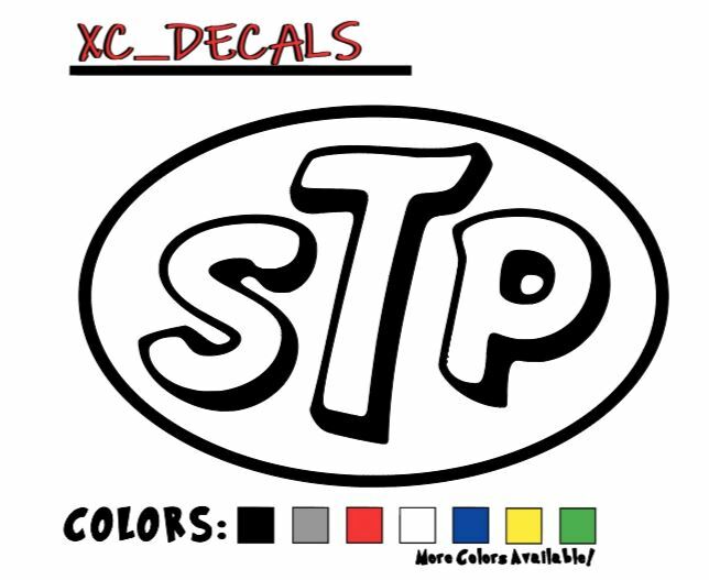 STP PAIR Vinyl Decal Sticker Graphics Logo Racing Dirt Bike Motocross ATV UTV
