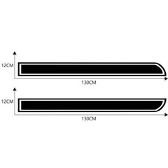 Racing Stripe Stickers Graphic Vinyl Decal For Car SUV Truck Hood Body Side Trim