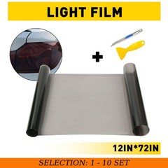 1-10 Light-Black Headlight Taillight Fog Light Tint Film Vinyl For Car Truck bus