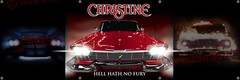 6ft x 2ft CHRISTINE 1958 Plymouth Fury Garage Banner Horror classic