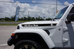 Retro Hood Vinyl Decal Kit for Jeep Wrangler JL Custom YOUR TEXT – Multi Color