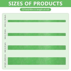 DIY Artists’ Choice: 4 Rolls of Precision Masking Tape for all Paint Projects