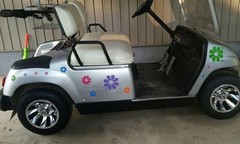 40 Vibrant Daisy Flower Car Stickers – Bright Rainbow Decals for Customization