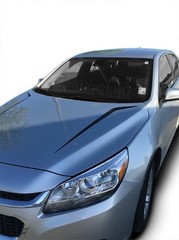 Cowl Hood Spikes Vinyl Graphic Decals V2 for 2013 2014 2015 Chevy Malibu
