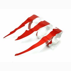 2Pcs Universal Fit Red Monster Claws Scratch Decal Sticker for Ford Chevy Dodge