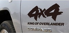 4×4 KING OF OVERLAND Off Road Decal Car Rear Side Trunk Vinyl Sticker Universal