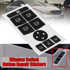 Car Interior Stickers Repair Button Radio Stickers Accessories For Mercedes Benz