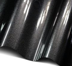 Dark Gray Gloss Metallic Glitter Vinyl Film Wrap Sticker Decal Air Bubble Free