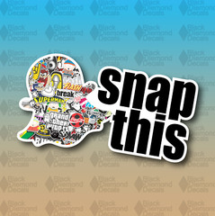 Snap This Snapchat Stickerbomb Funny Drift Lower MEME 5″ Vinyl Decal JDM