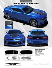 2016 Camaro 50th Anniversary HERITAGE 3M Hood Decal Racing Stripes Vinyl Graphic