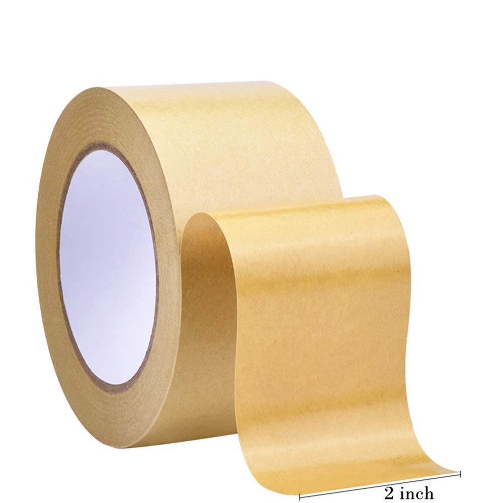 Self Adhesive Picture Frame Backing Tape,2” Wide x 55 Yd Rolls Kraft Brown