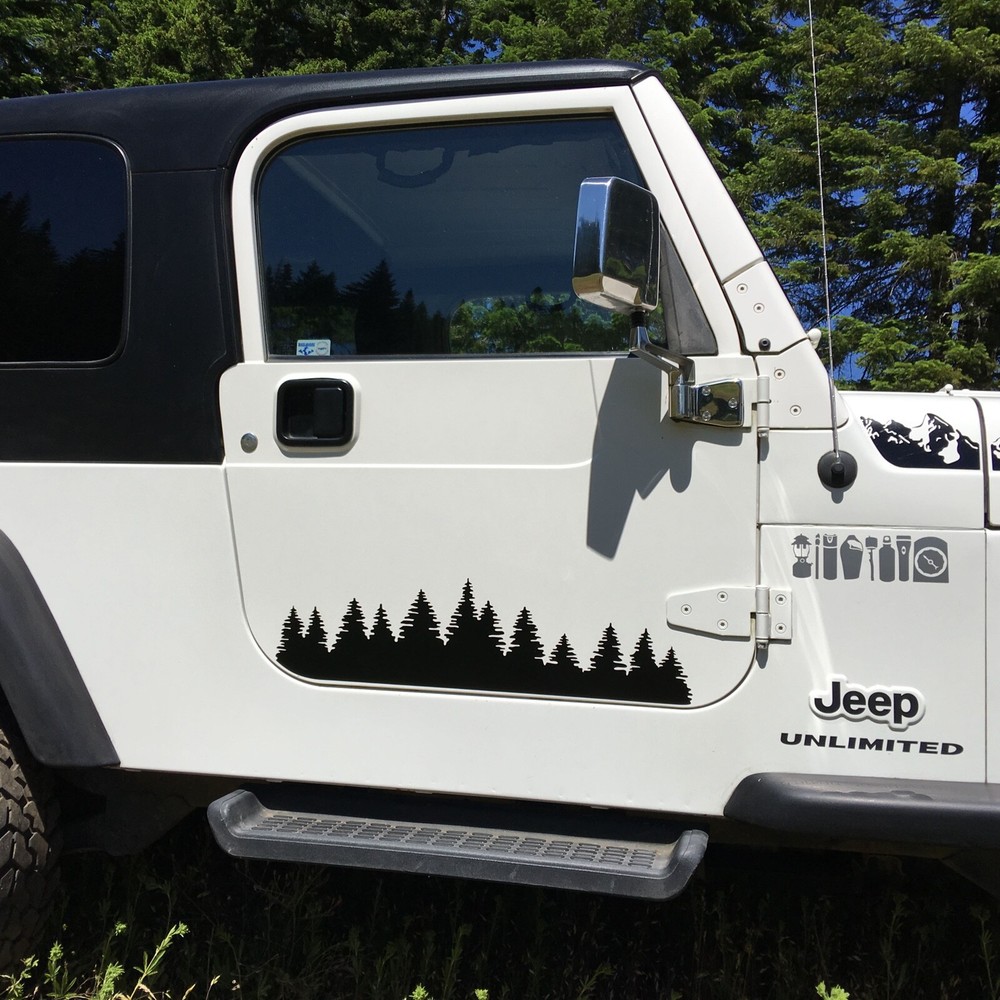 Tree Decal for Doors of TJ Jeep Wrangler (1997-2006)