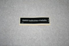 BMW CAR COLOR STICKER