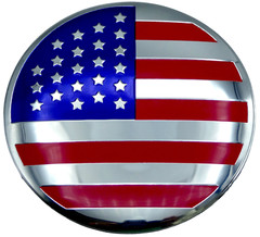 1x Aluminum Dome Shape American Flag Sticker Decal Emblem Badge Auto, Car, Truck