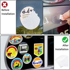 20 Pcs Car Windshield Sticker Applicator Bulk 5 x 6 Inch Static Cling Window …