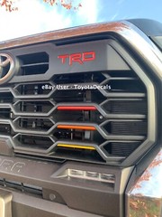 Toyota Tundra TRD indent and heritage front grill decals 2022