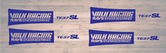 JDM Japan Rays Engineering VOLK Racing TE37 Wheel Rim decals sticker 8pcs