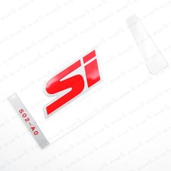 GENUINE HONDA 99-00 CIVIC COUPE SI EM1 REAR RED SI TRUNK BADGE REAR EMBLEM