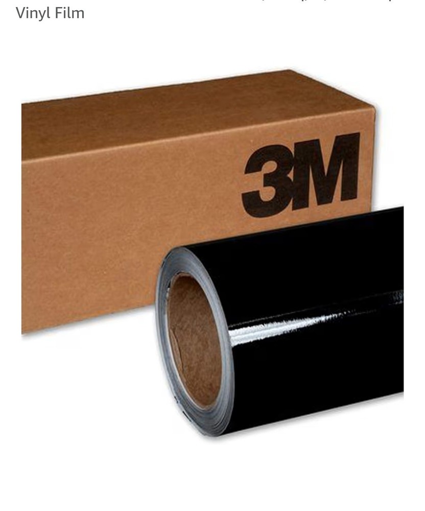 3M 2080 G12 Gloss Black 5ft x 4ft (20 Sq/ft) Car Wrap Vinyl Film