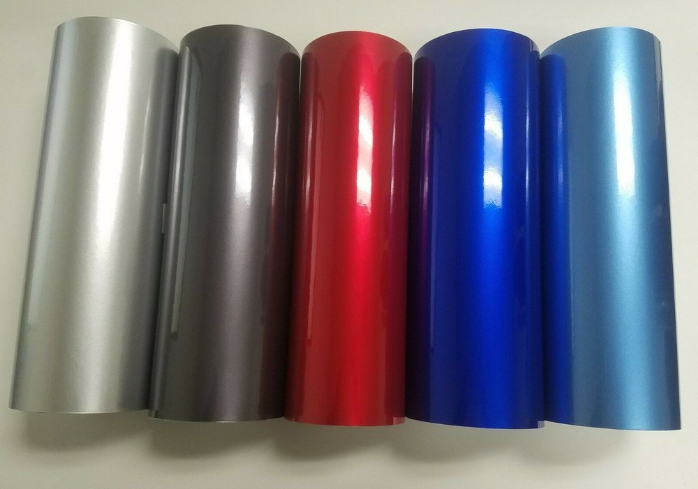 Gloss Glossy Polar Red Blue Silver Gray Vinyl Car Wrap Sticker Decal Film Roll