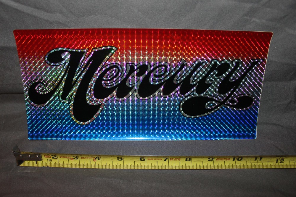 Chroma Graphics Vintage Spectra 70s 80s Auto License Plate Decal Ford Mercury