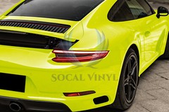 Gloss Glossy Lime Yellow Green Vinyl Wrap Sheet Sticker Decal Air Release Film