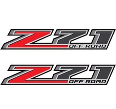 Pair Z71 4X4 Off Road Graphic Die Cut Decal Sticker-SUV Pickup Truck Racing GMC