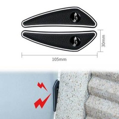 4pcs Car Door Edge Guard Strip Anti-Scratch Protector Stickers Car Accessories