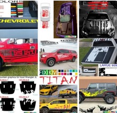 4×4 Off-Road Mud Splash Vinyl Decals – Left & Right Side