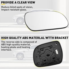 1/2Set Passenger Side Glass Mirror Power Fits 2004-2009 RX300 Lexus RX330 RX350