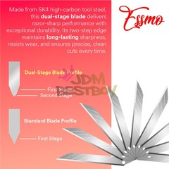 10 pcs Knifes 30 Degree Blade Stainless Utility Steel Graphics Vinyl Wrap Tools