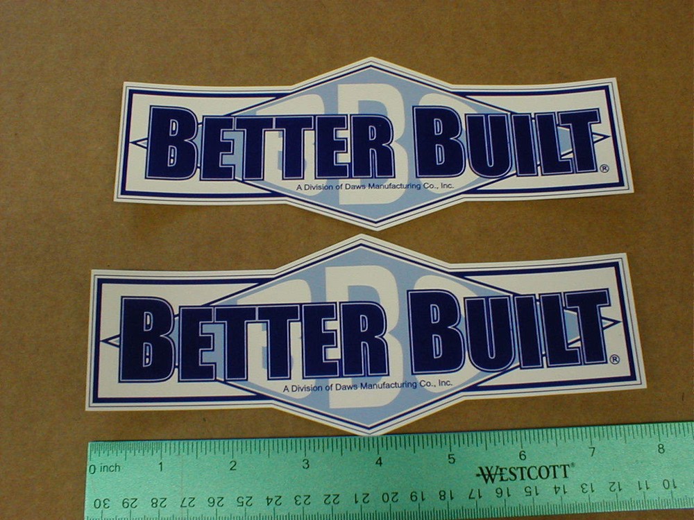 NOS new Better Built Tool Box automotive Truck drag Racing decal sticker Lot